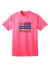 Uruguay Flag Inspired Adult T-Shirt - A Patriotic Fashion Statement-Mens T-shirts-TooLoud-Neon-Pink-Small-Davson Sales