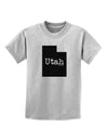 Utah - United States Shape Childrens T-Shirt by TooLoud-Childrens T-Shirt-TooLoud-AshGray-X-Small-Davson Sales