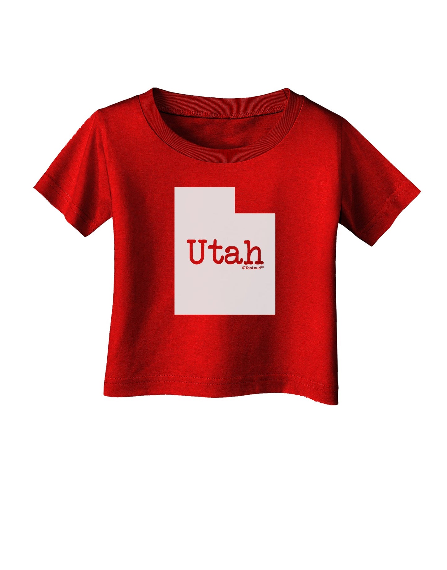 Utah - United States Shape Infant T-Shirt Dark by TooLoud-Infant T-Shirt-TooLoud-Red-06-Months-Davson Sales