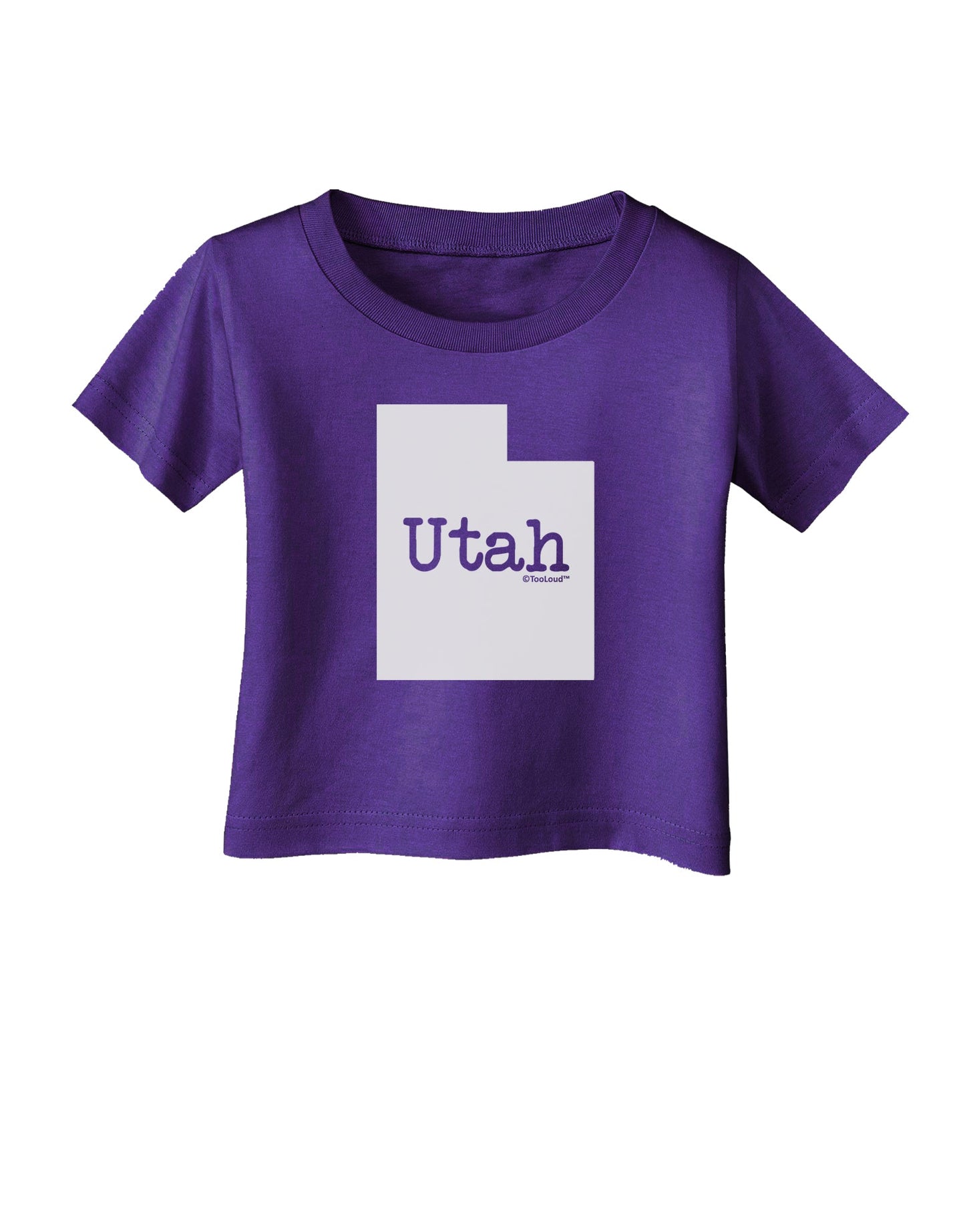 Utah - United States Shape Infant T-Shirt Dark by TooLoud-Infant T-Shirt-TooLoud-Purple-06-Months-Davson Sales