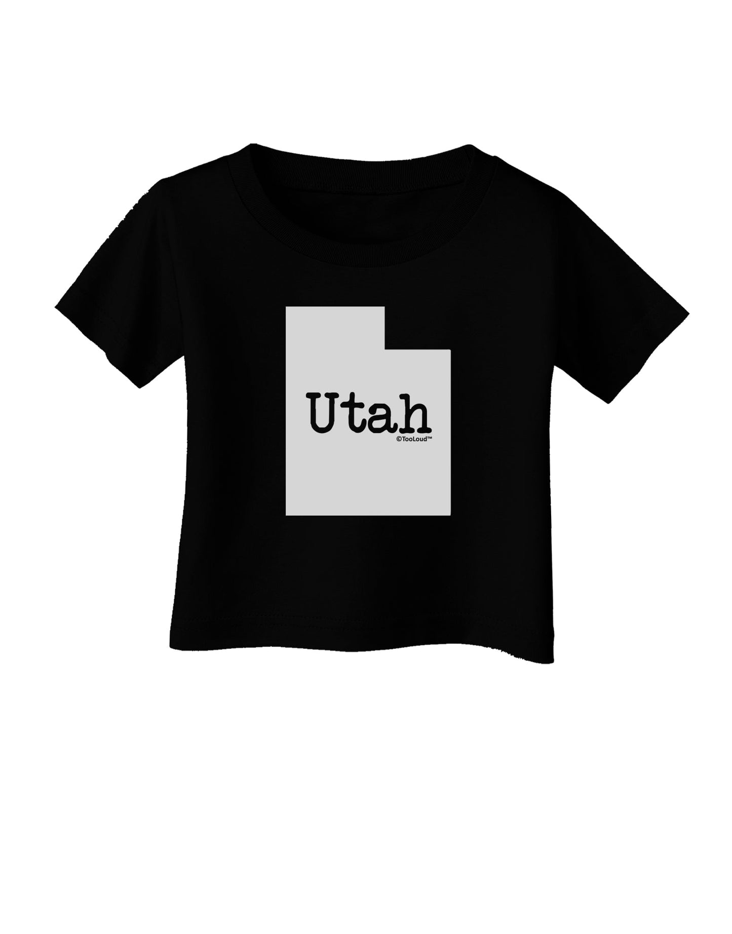Utah - United States Shape Infant T-Shirt Dark by TooLoud-Infant T-Shirt-TooLoud-Black-06-Months-Davson Sales