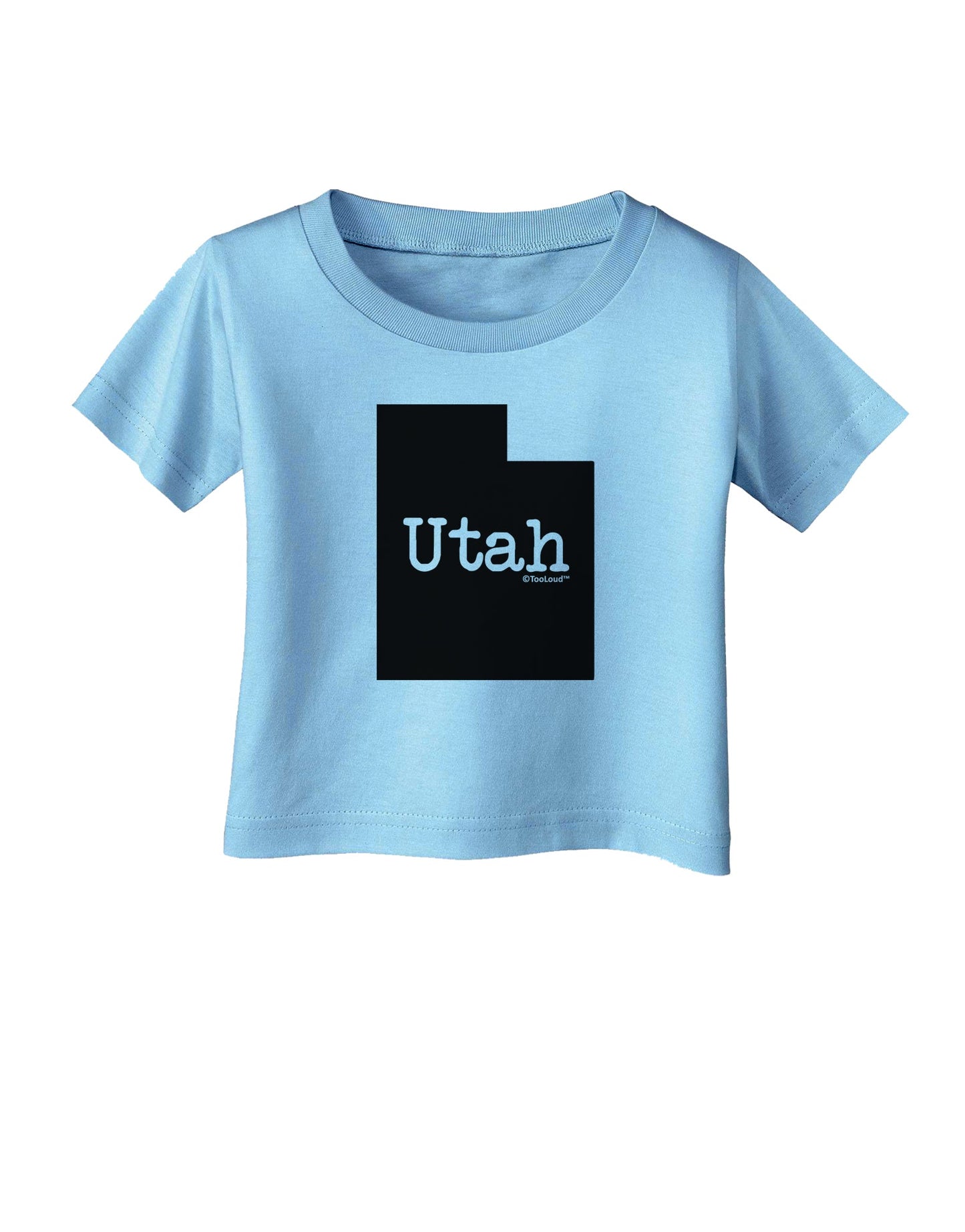 Utah - United States Shape Infant T-Shirt by TooLoud-Infant T-Shirt-TooLoud-Aquatic-Blue-06-Months-Davson Sales