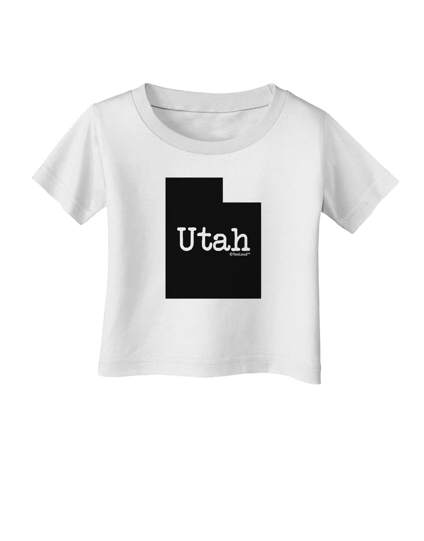 Utah - United States Shape Infant T-Shirt by TooLoud-Infant T-Shirt-TooLoud-White-06-Months-Davson Sales