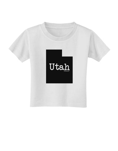 Utah - United States Shape Toddler T-Shirt by TooLoud-Toddler T-Shirt-TooLoud-White-2T-Davson Sales