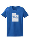 Utah - United States Shape Womens Dark T-Shirt by TooLoud-Womens T-Shirt-TooLoud-Royal-Blue-X-Small-Davson Sales