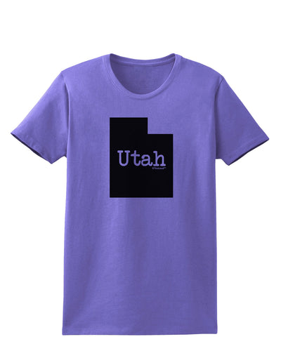 Utah - United States Shape Womens T-Shirt by TooLoud-Womens T-Shirt-TooLoud-Violet-X-Small-Davson Sales