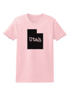 Utah - United States Shape Womens T-Shirt by TooLoud-Womens T-Shirt-TooLoud-PalePink-X-Small-Davson Sales