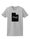 Utah - United States Shape Womens T-Shirt by TooLoud-Womens T-Shirt-TooLoud-AshGray-X-Small-Davson Sales