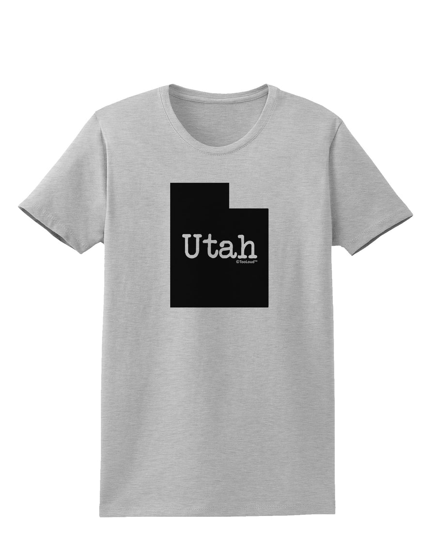 Utah - United States Shape Womens T-Shirt by TooLoud-Womens T-Shirt-TooLoud-White-X-Small-Davson Sales