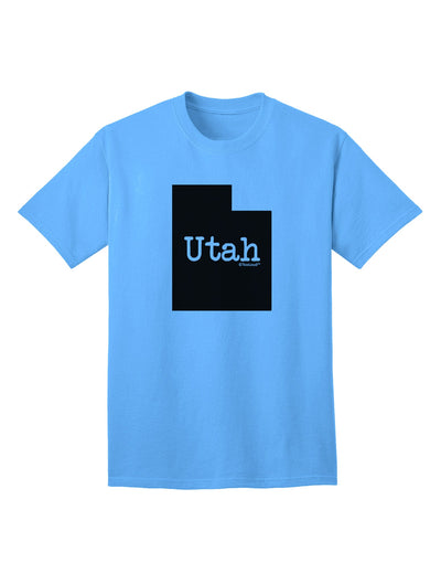 Utah - United States Silhouette Adult T-Shirt by TooLoud-Mens T-shirts-TooLoud-Aquatic-Blue-Small-Davson Sales