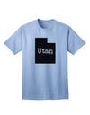 Utah - United States Silhouette Adult T-Shirt by TooLoud-Mens T-shirts-TooLoud-Light-Blue-Small-Davson Sales