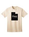 Utah - United States Silhouette Adult T-Shirt by TooLoud-Mens T-shirts-TooLoud-Natural-Small-Davson Sales