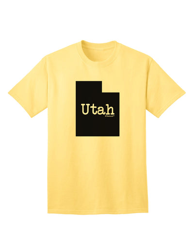 Utah - United States Silhouette Adult T-Shirt by TooLoud-Mens T-shirts-TooLoud-Yellow-Small-Davson Sales