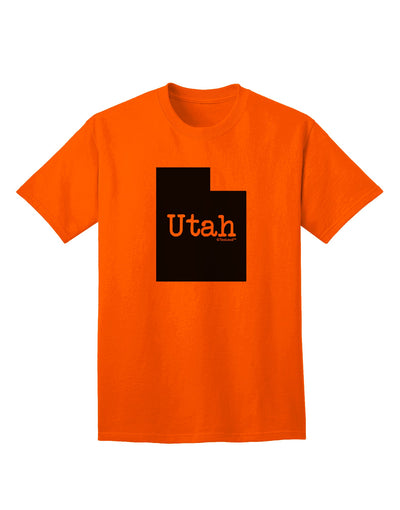 Utah - United States Silhouette Adult T-Shirt by TooLoud-Mens T-shirts-TooLoud-Orange-Small-Davson Sales