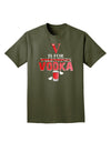 V Is For Vodka Adult Dark T-Shirt-Mens T-Shirt-TooLoud-Military-Green-Small-Davson Sales