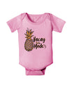 Vacay Mode Pinapple Baby Romper Bodysuit-Baby Romper-TooLoud-Pink-06-Months-Davson Sales
