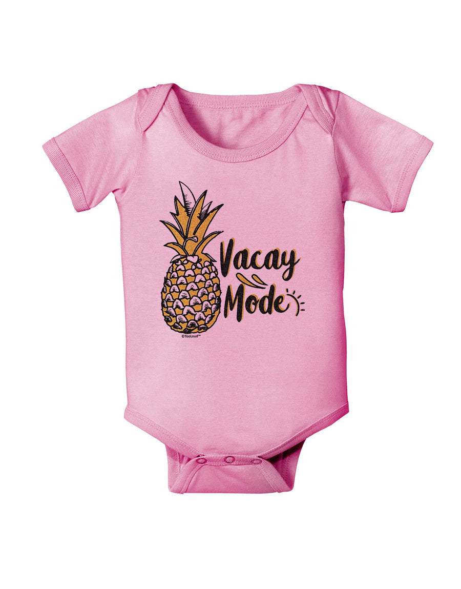 Vacay Mode Pinapple Baby Romper Bodysuit-Baby Romper-TooLoud-White-06-Months-Davson Sales