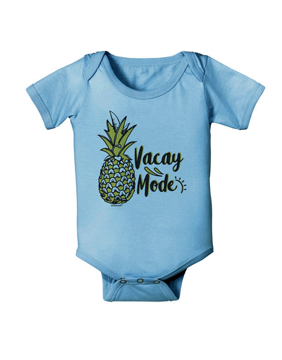 Vacay Mode Pinapple Baby Romper Bodysuit-Baby Romper-TooLoud-LightBlue-06-Months-Davson Sales