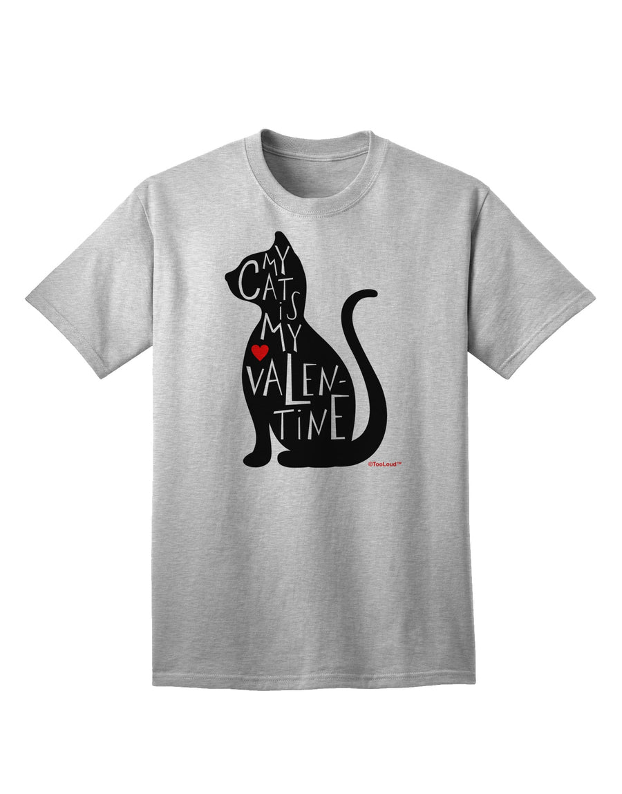 Valentine's Day Exclusive: My Cat Is My Valentine Adult T-Shirt by TooLoud-Mens T-shirts-TooLoud-White-Small-Davson Sales