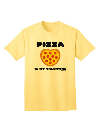 Valentine's Day Exclusive: Pizza Is My Valentine Adult T-Shirt by TooLoud-Mens T-shirts-TooLoud-Yellow-Small-Davson Sales