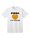 Valentine's Day Exclusive: Pizza Is My Valentine Adult T-Shirt by TooLoud-Mens T-shirts-TooLoud-White-Small-Davson Sales