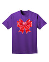 Valentine's Day Heart Bow Adult Dark T-Shirt-Mens T-Shirt-TooLoud-Purple-Small-Davson Sales