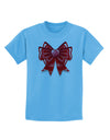 Valentine's Day Heart Bow Childrens T-Shirt-Childrens T-Shirt-TooLoud-Aquatic-Blue-X-Small-Davson Sales