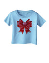 Valentine's Day Heart Bow Infant T-Shirt-Infant T-Shirt-TooLoud-Aquatic-Blue-06-Months-Davson Sales