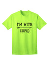 Valentine's Day Special: Embrace Love with the I'm With Cupid Adult T-Shirt by TooLoud-Mens T-shirts-TooLoud-Neon-Green-Small-Davson Sales