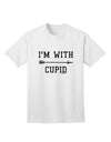 Valentine's Day Special: Embrace Love with the I'm With Cupid Adult T-Shirt by TooLoud-Mens T-shirts-TooLoud-White-Small-Davson Sales
