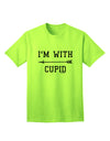 Valentine's Day Special: Left Arrow Adult T-Shirt - I'm With Cupid by TooLoud-Mens T-shirts-TooLoud-Neon-Green-Small-Davson Sales