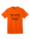 Valentine's Day Special: Left Arrow Adult T-Shirt - I'm With Cupid by TooLoud-Mens T-shirts-TooLoud-Orange-Small-Davson Sales