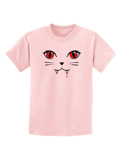 Vamp Kitty Childrens T-Shirt-Childrens T-Shirt-TooLoud-PalePink-X-Small-Davson Sales
