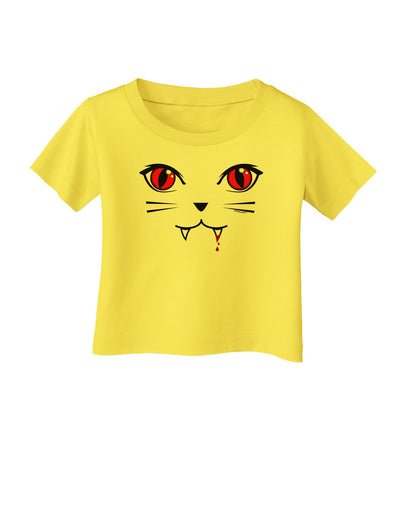 Vamp Kitty Infant T-Shirt-Infant T-Shirt-TooLoud-Yellow-06-Months-Davson Sales