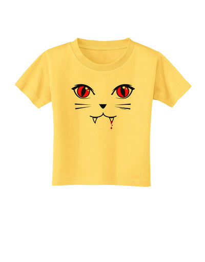 Vamp Kitty Toddler T-Shirt-Toddler T-Shirt-TooLoud-Yellow-2T-Davson Sales