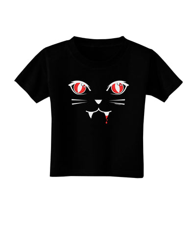 Vamp Kitty Toddler T-Shirt Dark-Toddler T-Shirt-TooLoud-Black-2T-Davson Sales