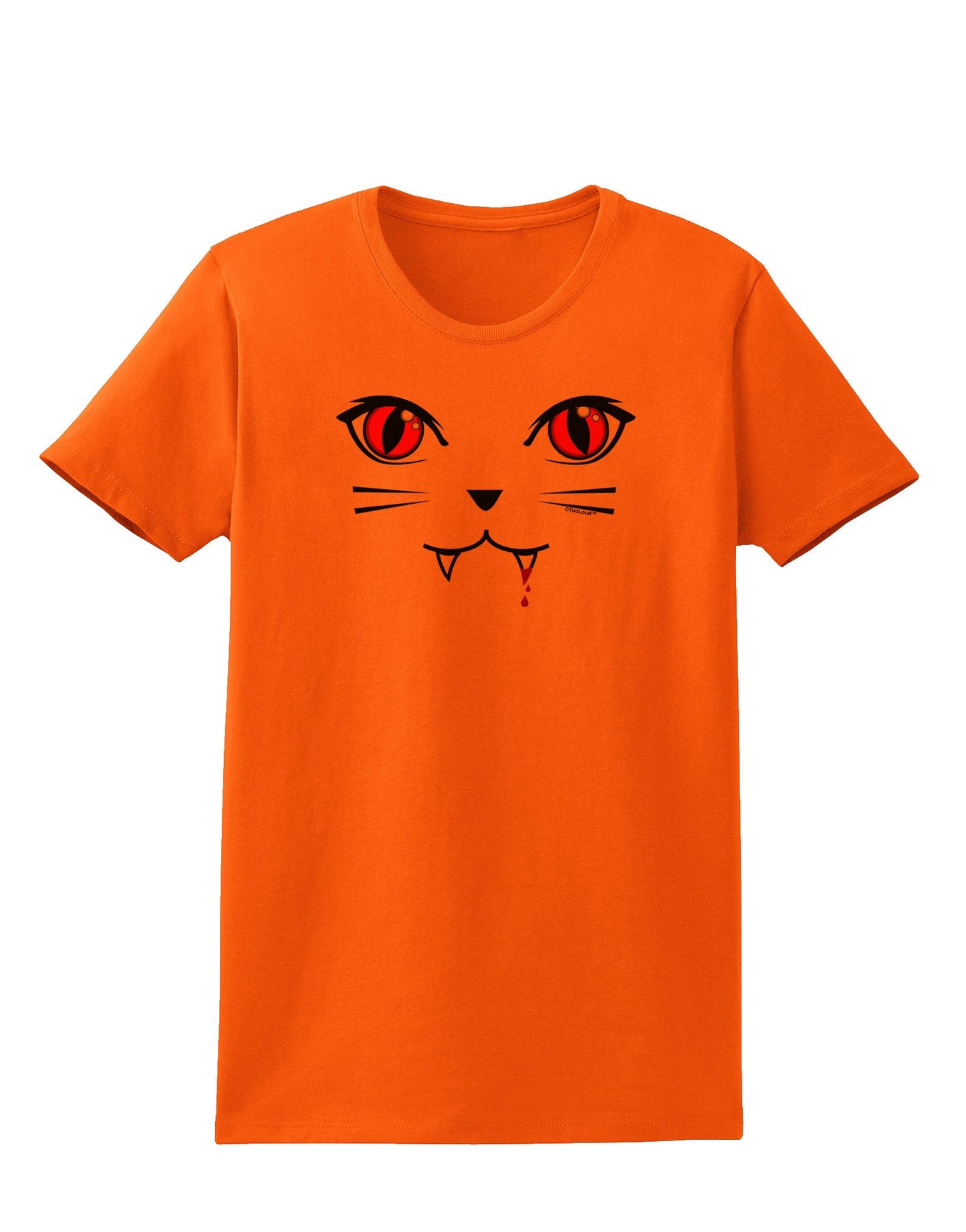 Vamp Kitty Womens T-Shirt-Womens T-Shirt-TooLoud-Orange-X-Small-Davson Sales