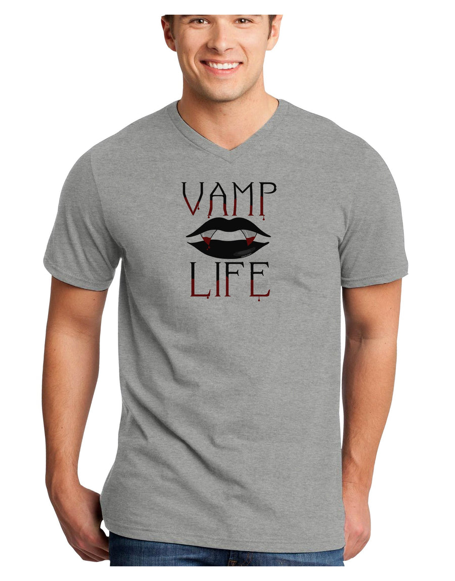 Vamp Life Adult V-Neck T-shirt-Mens V-Neck T-Shirt-TooLoud-White-Small-Davson Sales