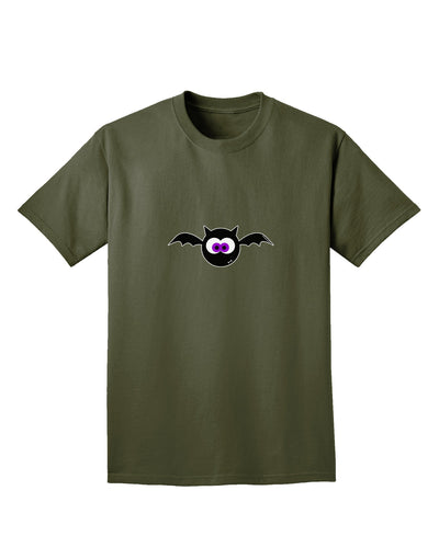 Vampire Bat Halloween Adult Dark T-Shirt-Mens T-Shirt-TooLoud-Military-Green-Small-Davson Sales