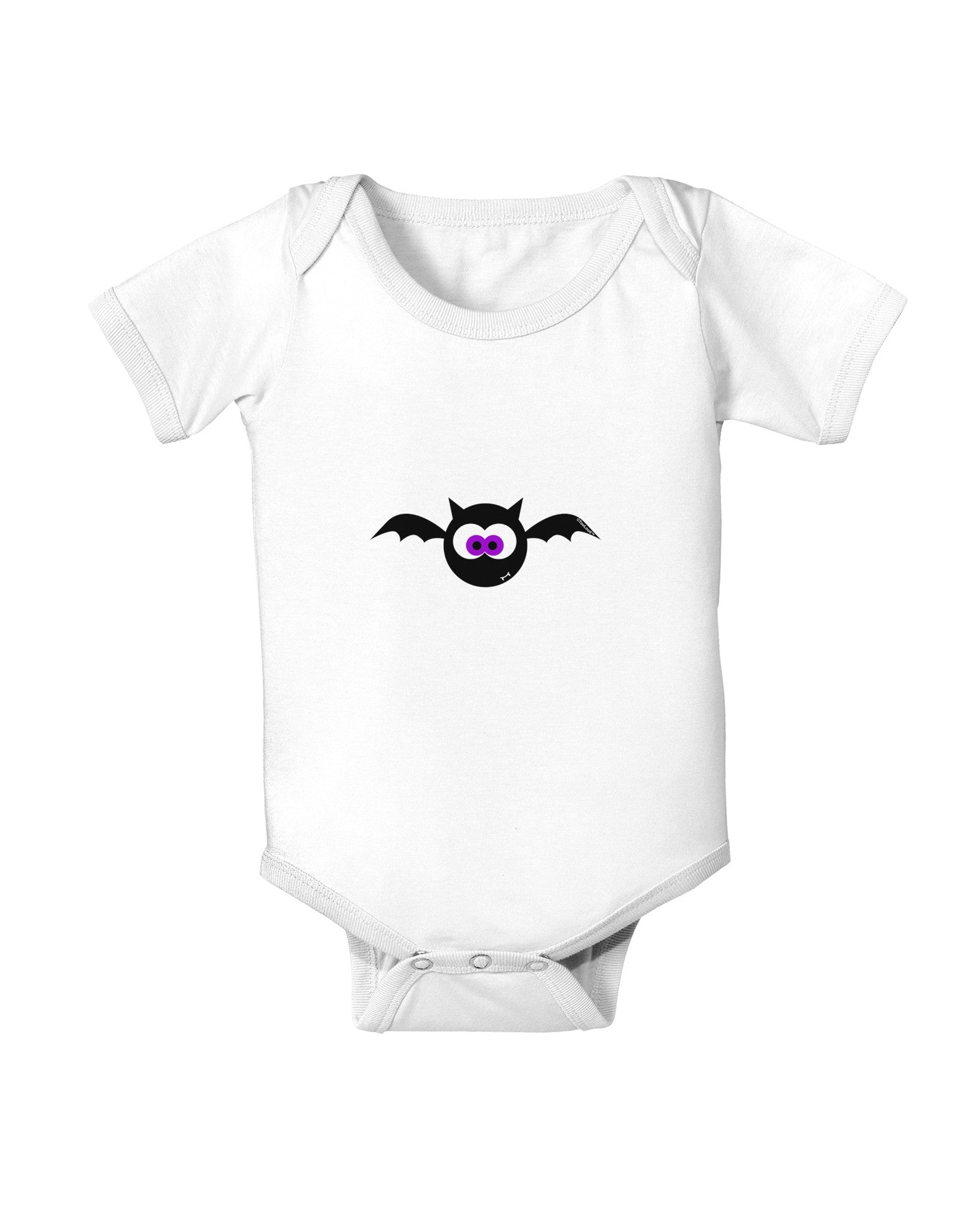 Vampire Bat Halloween Baby Romper Bodysuit-Baby Romper-TooLoud-White-06-Months-Davson Sales