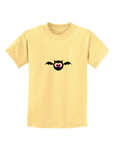 Vampire Bat Halloween Childrens T-Shirt-Childrens T-Shirt-TooLoud-Daffodil-Yellow-X-Small-Davson Sales