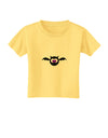 Vampire Bat Halloween Toddler T-Shirt-Toddler T-Shirt-TooLoud-Daffodil-Yellow-2T-Davson Sales