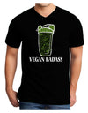 Vegan Badass Blender Bottle Adult V-Neck T-shirt-Mens T-Shirt-TooLoud-Black-Small-Davson Sales