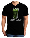 Vegan Badass Bottle Print Adult V-Neck T-shirt-Mens T-Shirt-TooLoud-Black-Small-Davson Sales