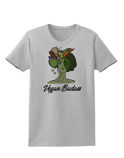 Vegan Badass Womens T-Shirt-Womens T-Shirt-TooLoud-AshGray-X-Small-Davson Sales