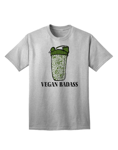 Vegan Blender Bottle Design Adult T-Shirt - A Stylish Choice for the Health-Conscious Individual-Mens T-shirts-TooLoud-AshGray-Small-Davson Sales