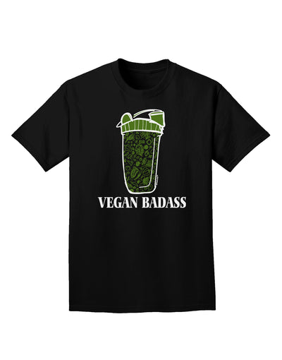 Vegan Blender Bottle Design Adult T-Shirt - A Stylish Choice for the Health-Conscious Individual-Mens T-shirts-TooLoud-Black-Small-Davson Sales