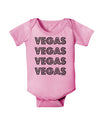 Vegas - Vegas Style Show Lights Baby Romper Bodysuit by TooLoud-Baby Romper-TooLoud-Light-Pink-06-Months-Davson Sales