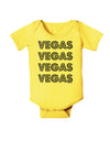 Vegas - Vegas Style Show Lights Baby Romper Bodysuit by TooLoud-Baby Romper-TooLoud-Yellow-06-Months-Davson Sales