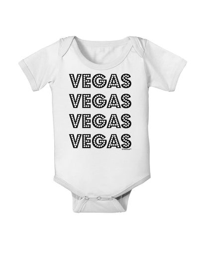 Vegas - Vegas Style Show Lights Baby Romper Bodysuit by TooLoud-Baby Romper-TooLoud-White-06-Months-Davson Sales